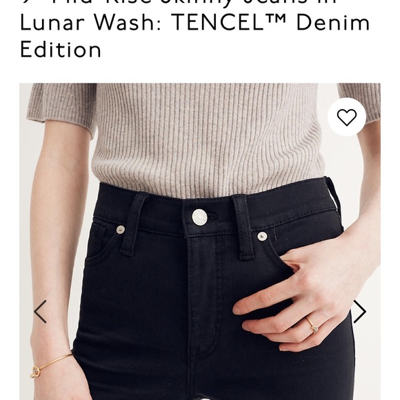 Madewell skinny jeans in lunar: tencil denim - Picture 8 of 8